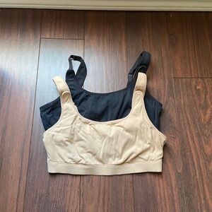 Nursing Bras Bundle of 2 - Tan, Black - XS